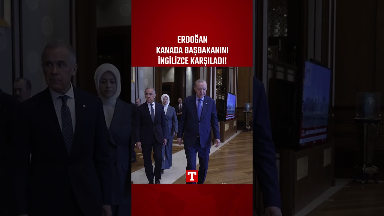 Erdoğan Welcomes Canadian Prime Minister in English! #Shorts