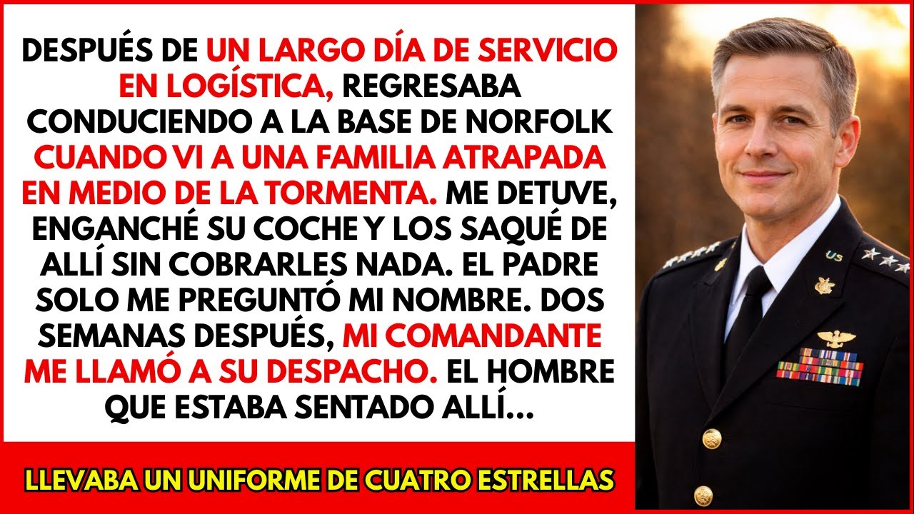 Rompí el protocolo naval para salvar a una familia en la tormenta — no sabía quién era el padre