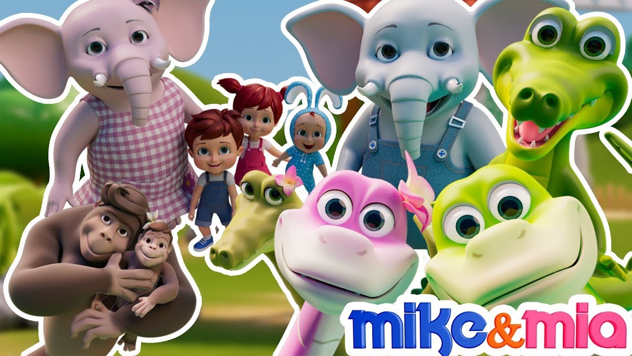 🐍 Down in the Jungle | Jungle Boogie | Nursery Rhymes for Kids
