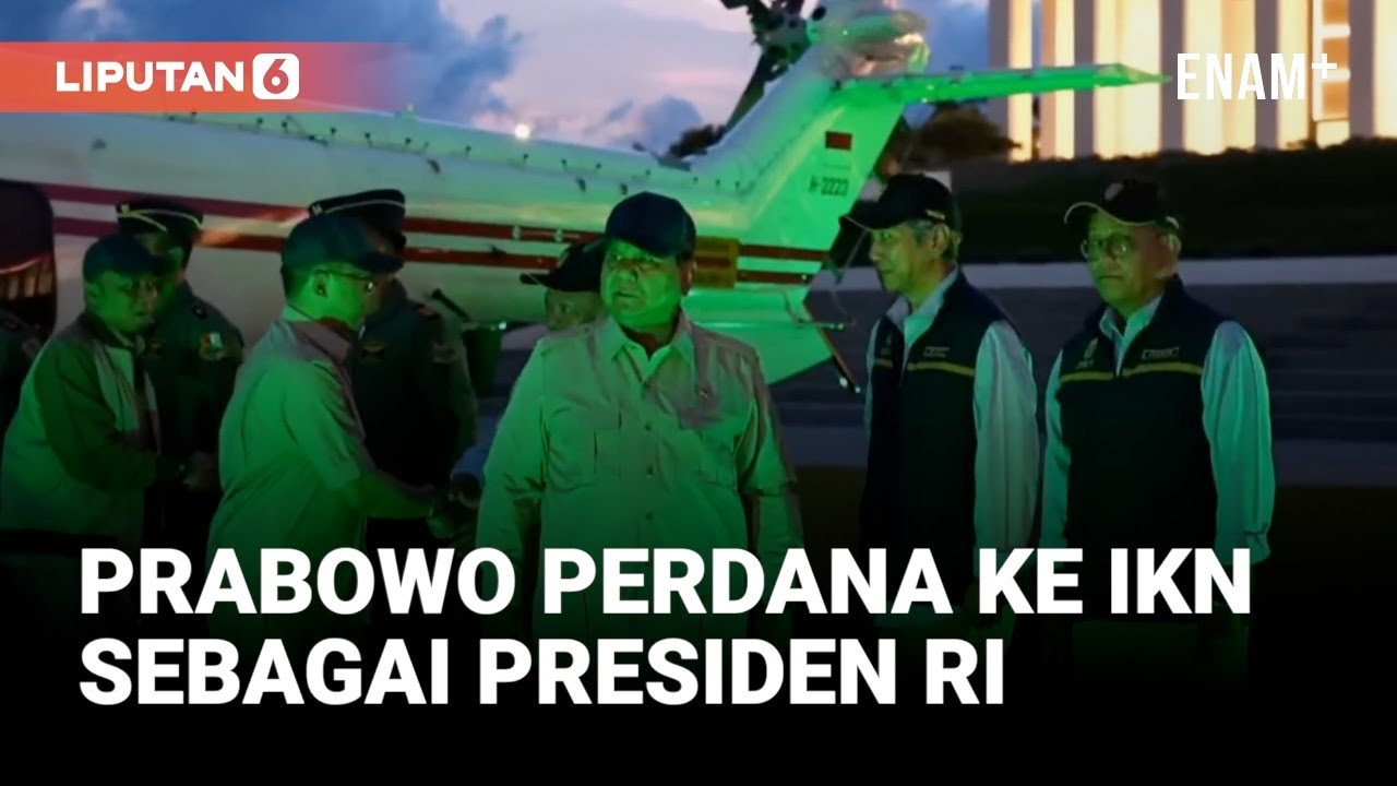 Prabowo Naik Helikopter, Perdana Sebagai Presiden RI Kunjungi IKN | Liputan6