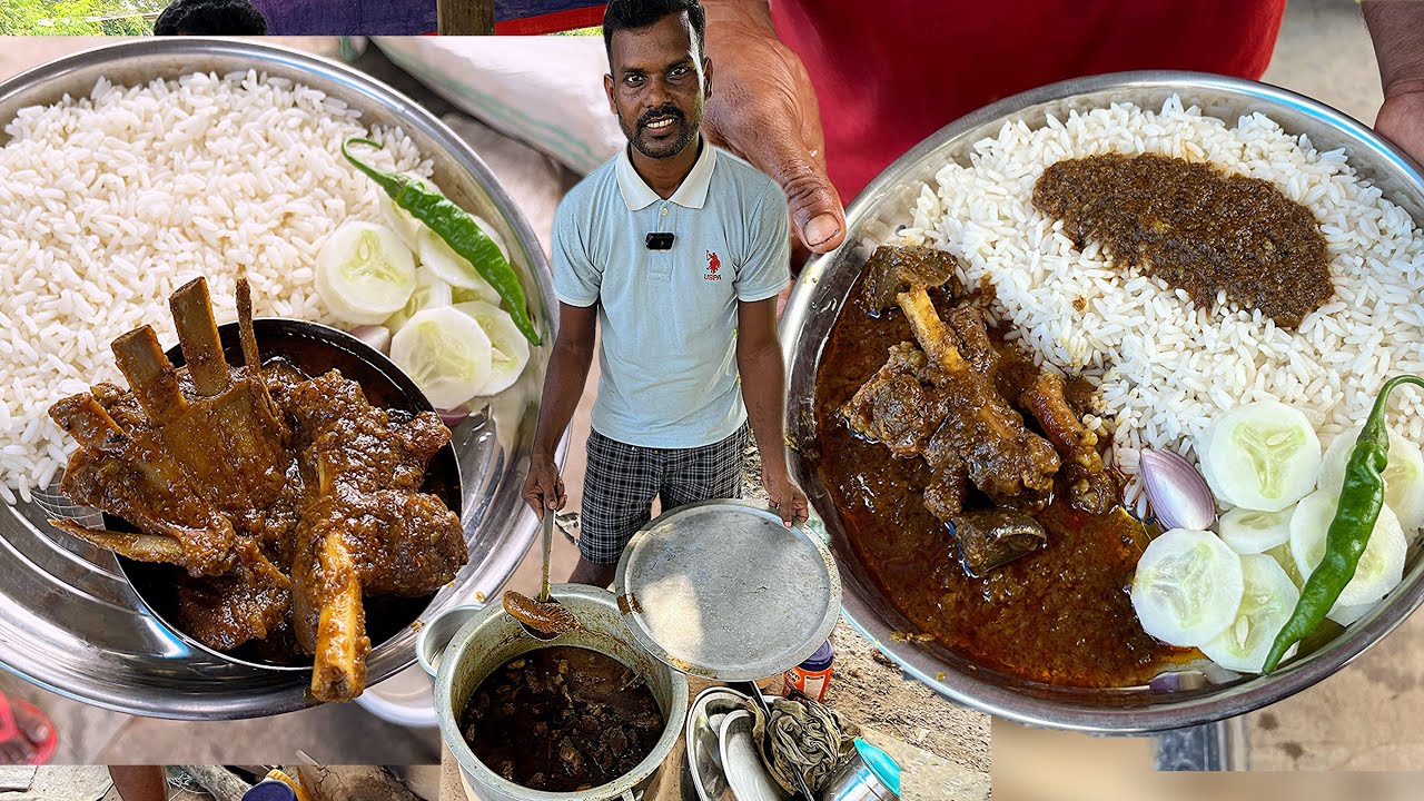 Mutton ऐसा की Log 60km से खाने आ जाते हैं।गाँव के तरीक़े से बना Dehati Meat।Zaika Bihar wala