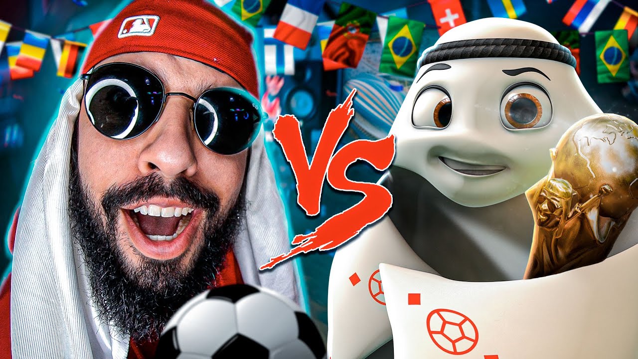 Mascote da Copa Qatar 2022 (La'eeb) Vs. Mussoumano - Batalha de Rap (Copa do Mundo 2022)