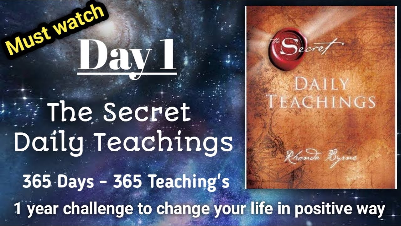 The Secret Daily Teachings - Day 1 | 1 year challenge to change your life | #happynewyear #2024