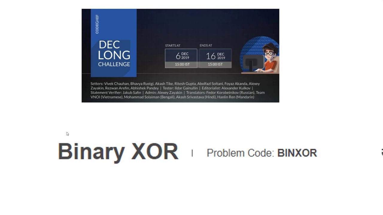 BINXOR - CodeChef December Long Challenge
