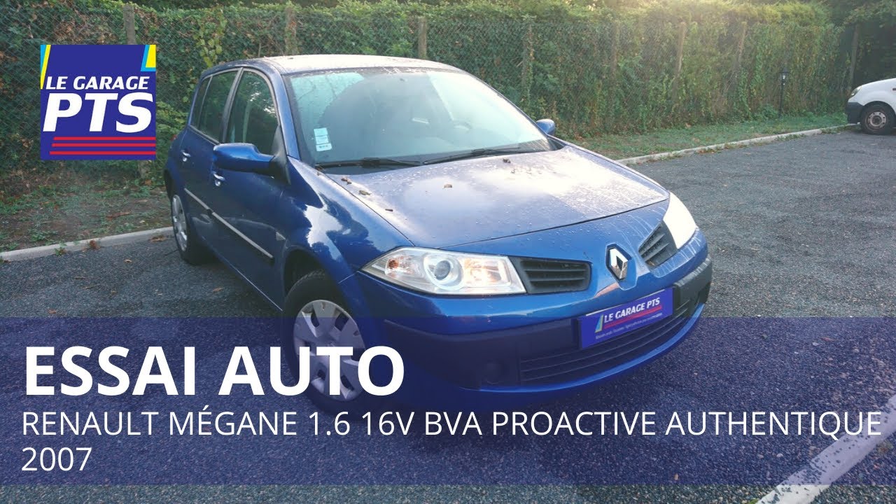 TEST - RENAULT MÉGANE 1.6 16V BVA PROACTIVE AUTHENTIQUE 2007 - FRANCE