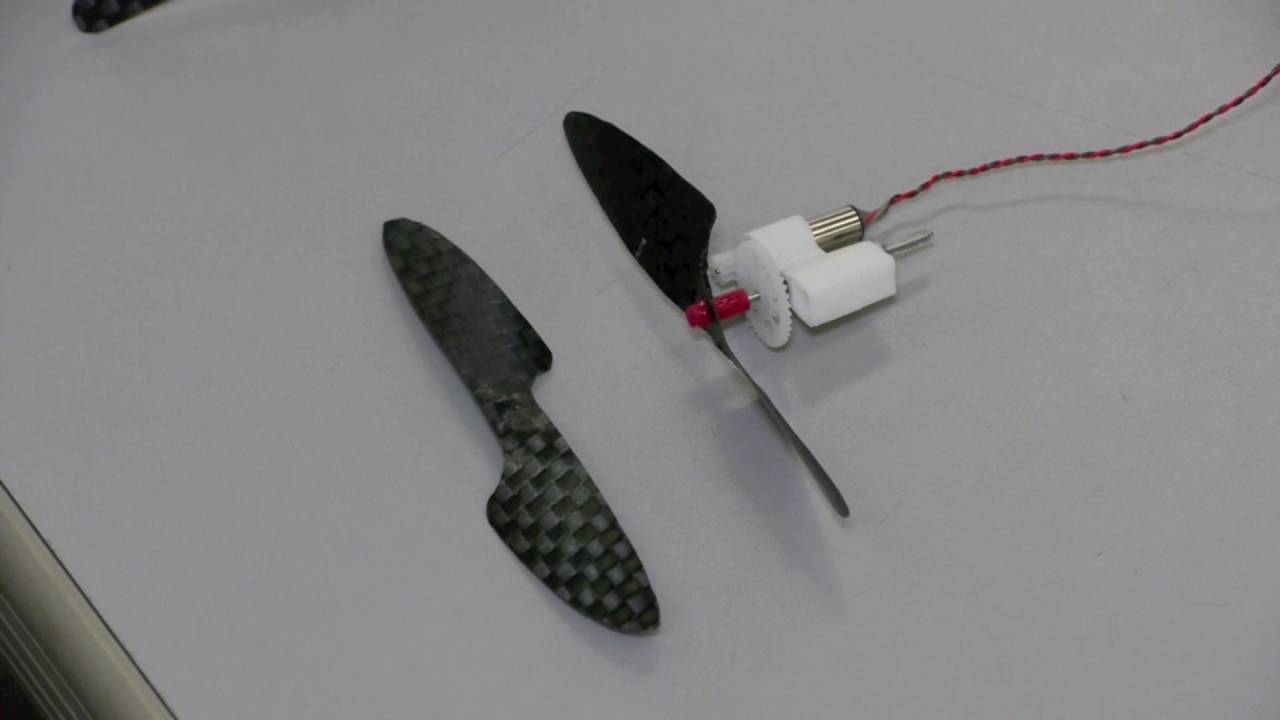 How to make a micro propeller of carbon easily