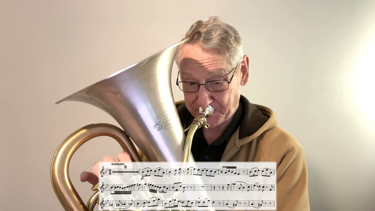 Haydn Trumpet Concerto Mvt 2: Good for Euphonium Practice!