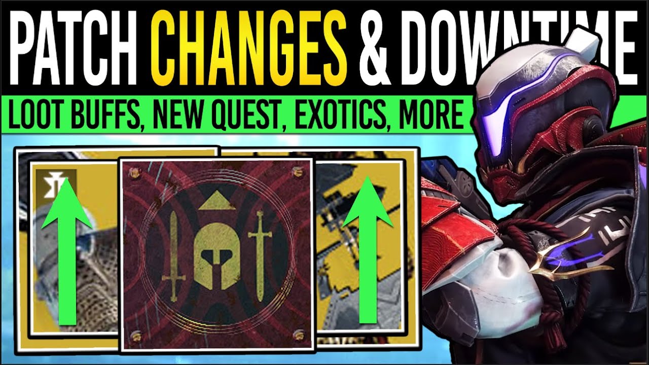 Destiny 2: PATCH NOTES TODAY & SERVER DELAY! Exotic QUEST, New BUFFS, Exotic Changes, Loot Fixes