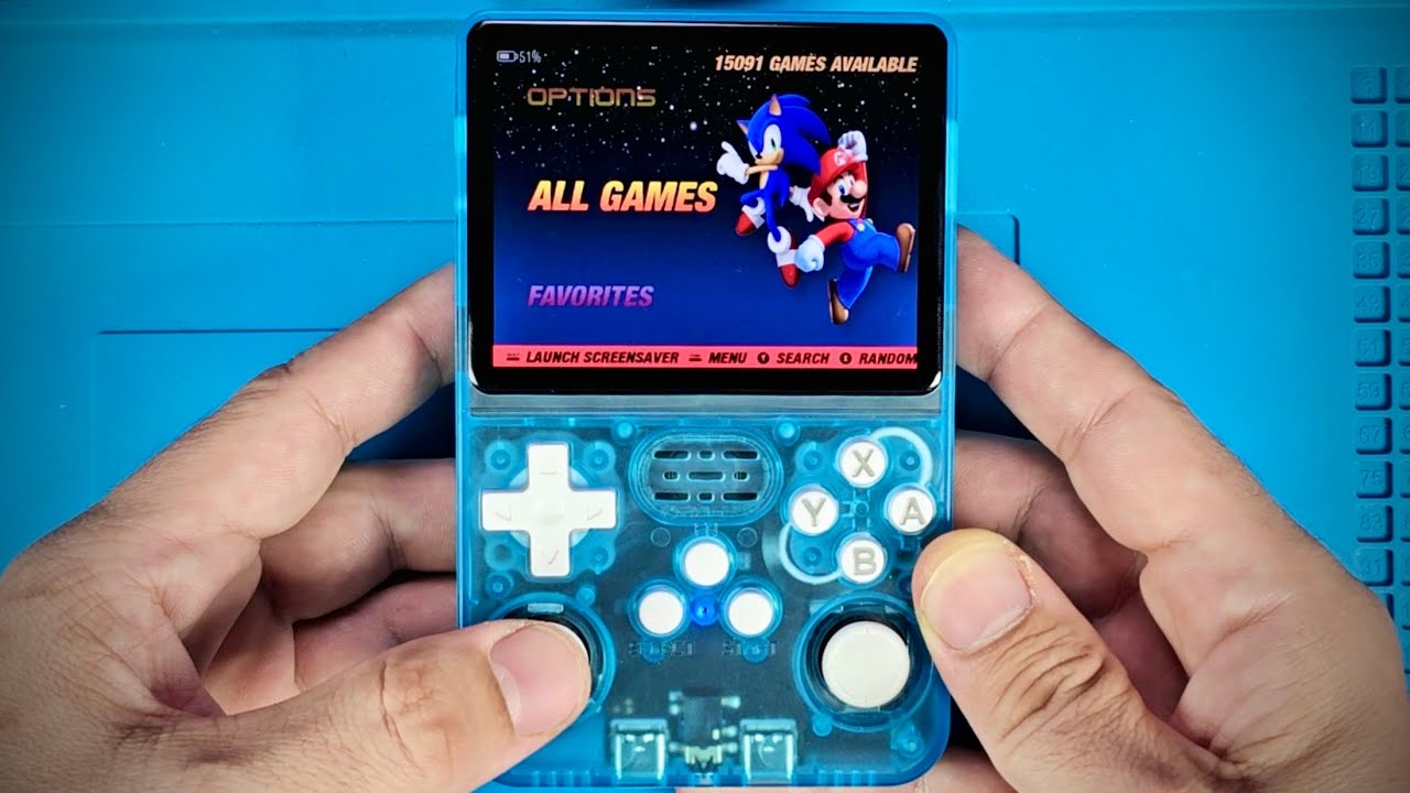 Lake Blue R36S Game Console