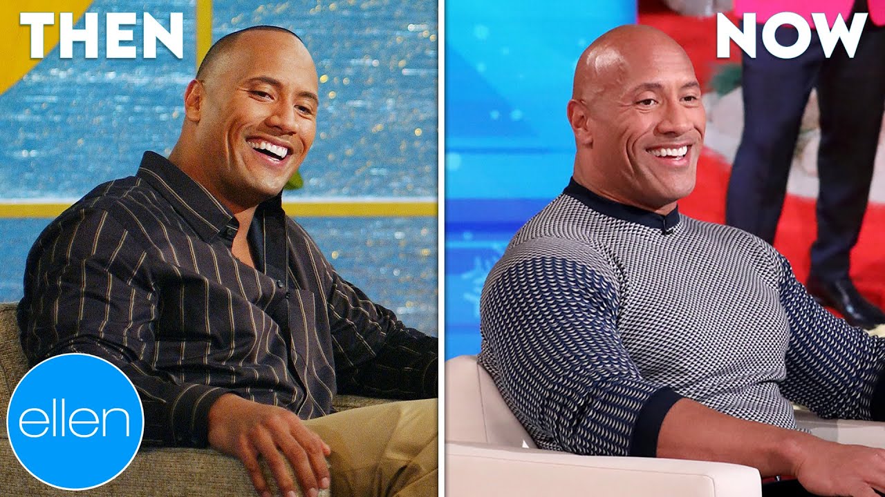 Then and Now: Dwayne Johnson's First and Last Appearances on 'The Ellen Show'
