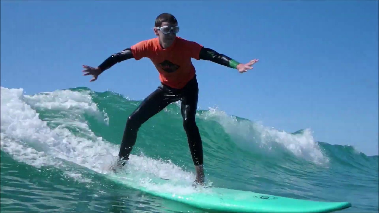 Emilien Blind Surfer, 16 years old, Lacanau Océan France