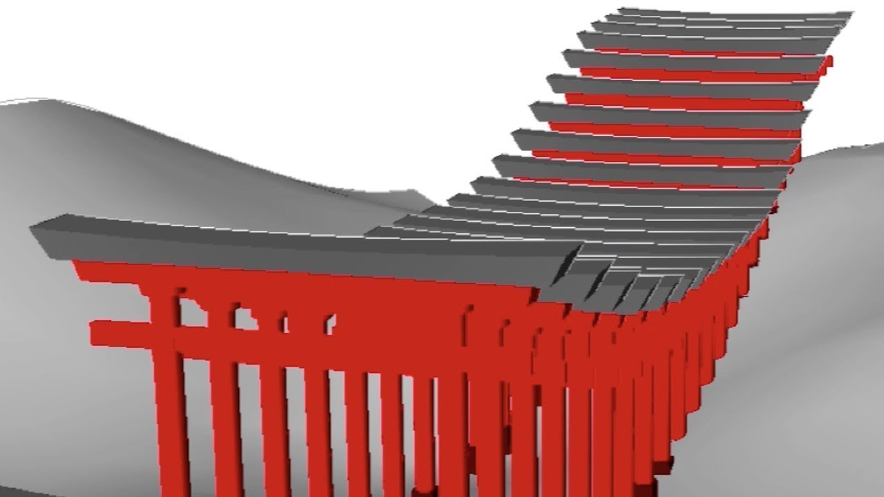 [Grasshopper] 0065 Torii Gates (Slow ver.)