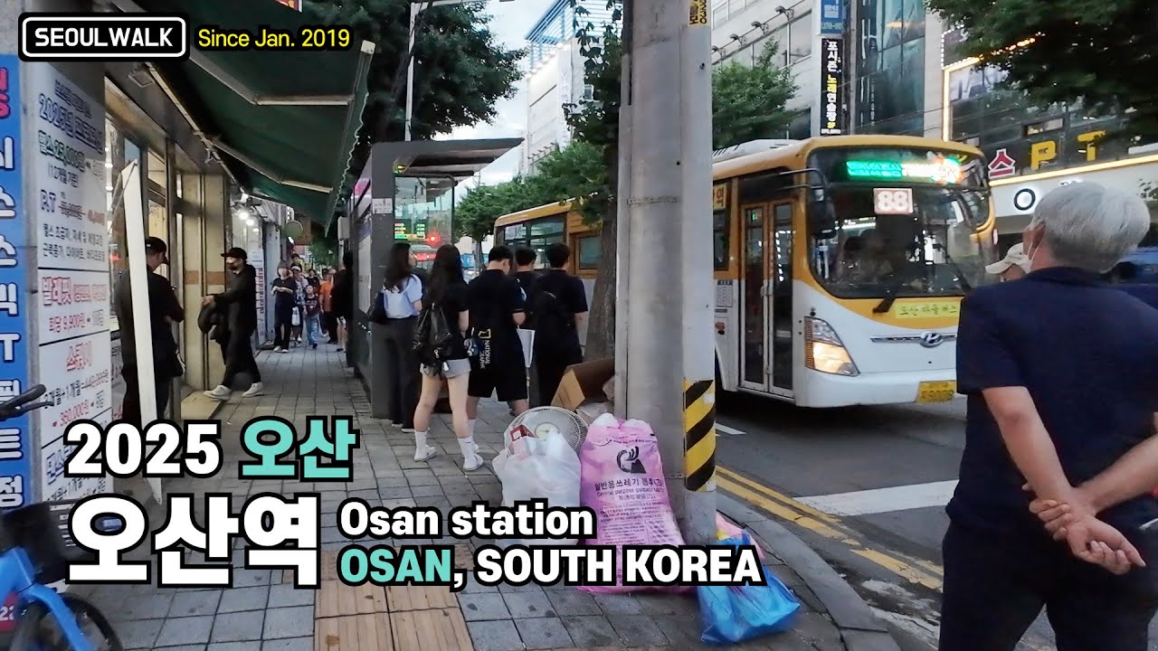 경기 오산 이마트 오산역 번화가 산책 Walk around Osan station in Gyeonggi-do【4K】