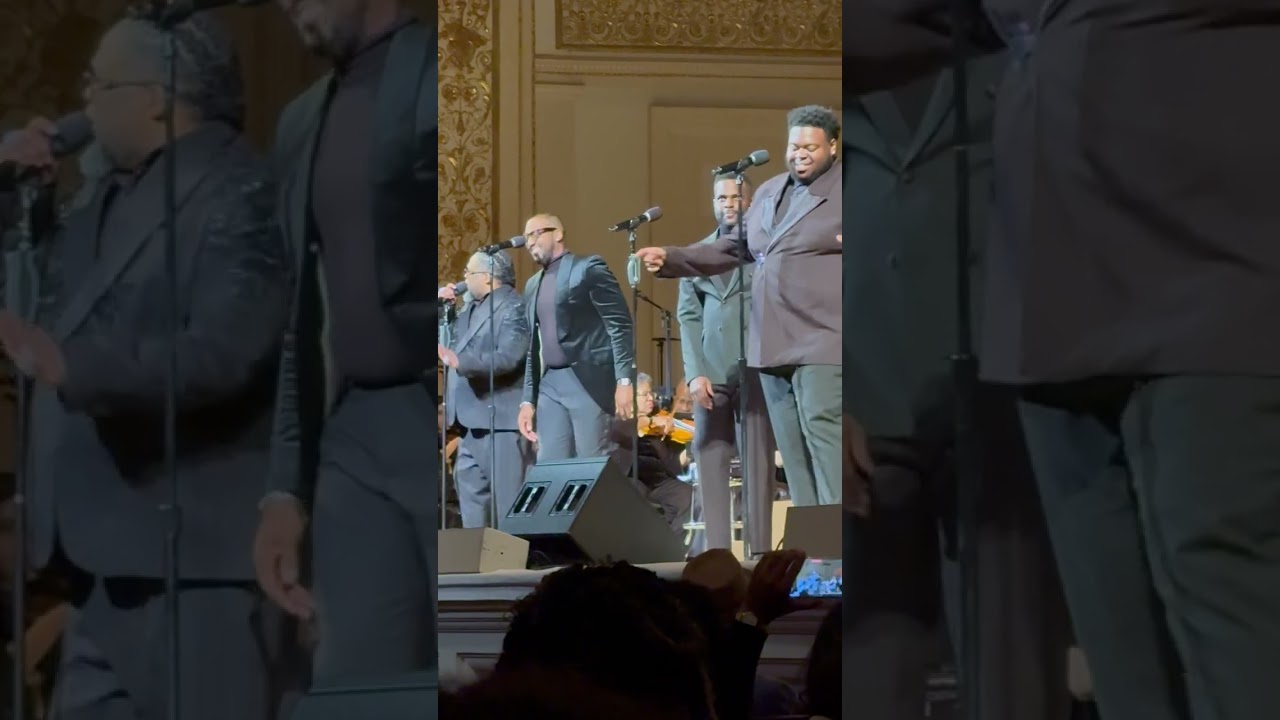 Dave Hollister, Issac Caree, Melvin Crispell and Juan Winans sing a tribute to  THE WINANS