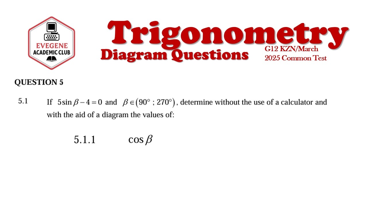 Trigonometry Part 1(diagram questions) Matric