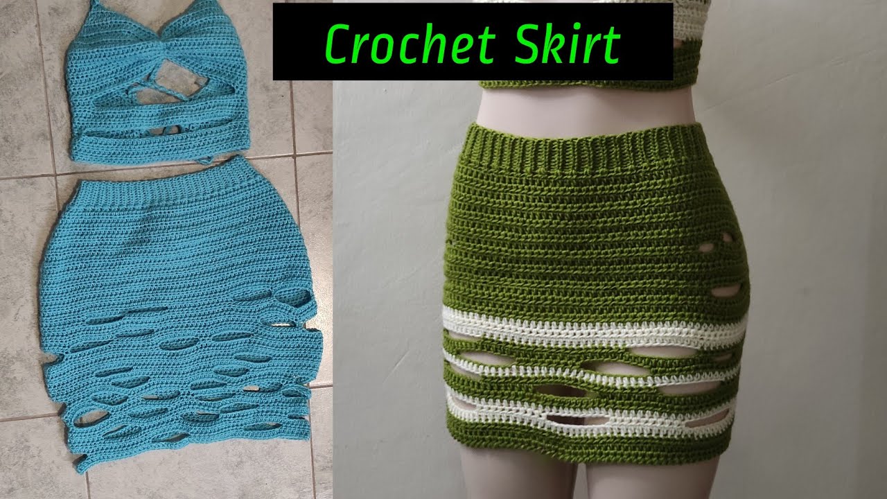 Crochet Simple Open Cut Skirt