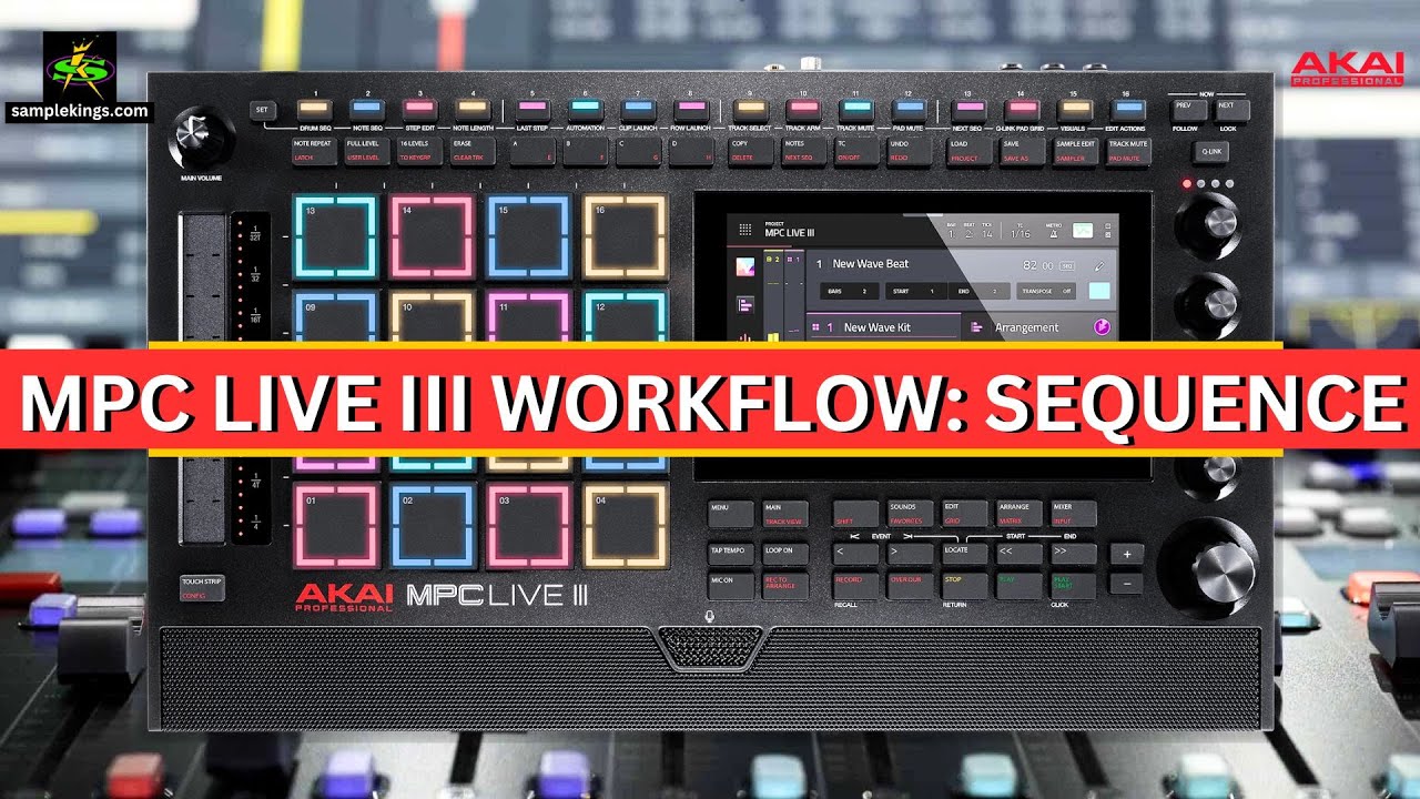 AKAI MPC LIVE 3 WORKFLOW: SEQUENCE LESSONS FROM A PRO!
