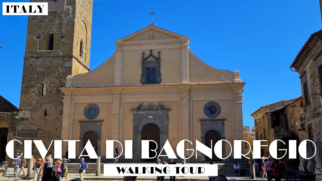 [4K]WŁOCHY MIASTO KT&Oacute;RE UMIERA/La citt&agrave; che muore - CIVITA DI BAGNOREGIO WALKING TOUR LACJUM ITALY