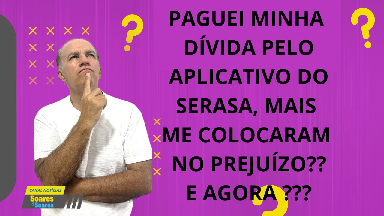 PAGUEI MINHA DÍVIDA COM DESCONTO NO APLICATIVO DO SERASA, MESMO ASSIM ME COLOCARAM NO PREJUIZO ????