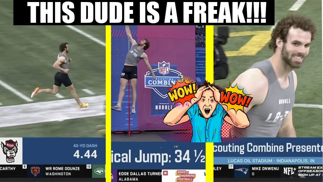 NFL Combine: NCST LB Payton Wilson STOLE THE SHOW! | 4.43 Official! | Luke Kuechly?!?