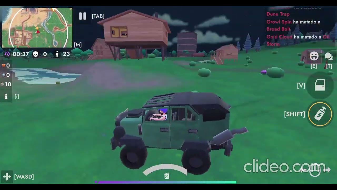 Jugando Fornite falso