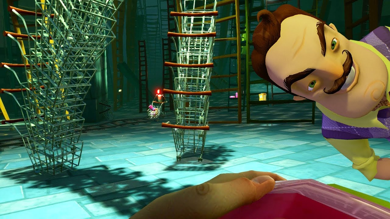 SUPERMARKET SHOPPING NIGHTMARE LEVEL?!?! | Hello Neighbor BETA 3