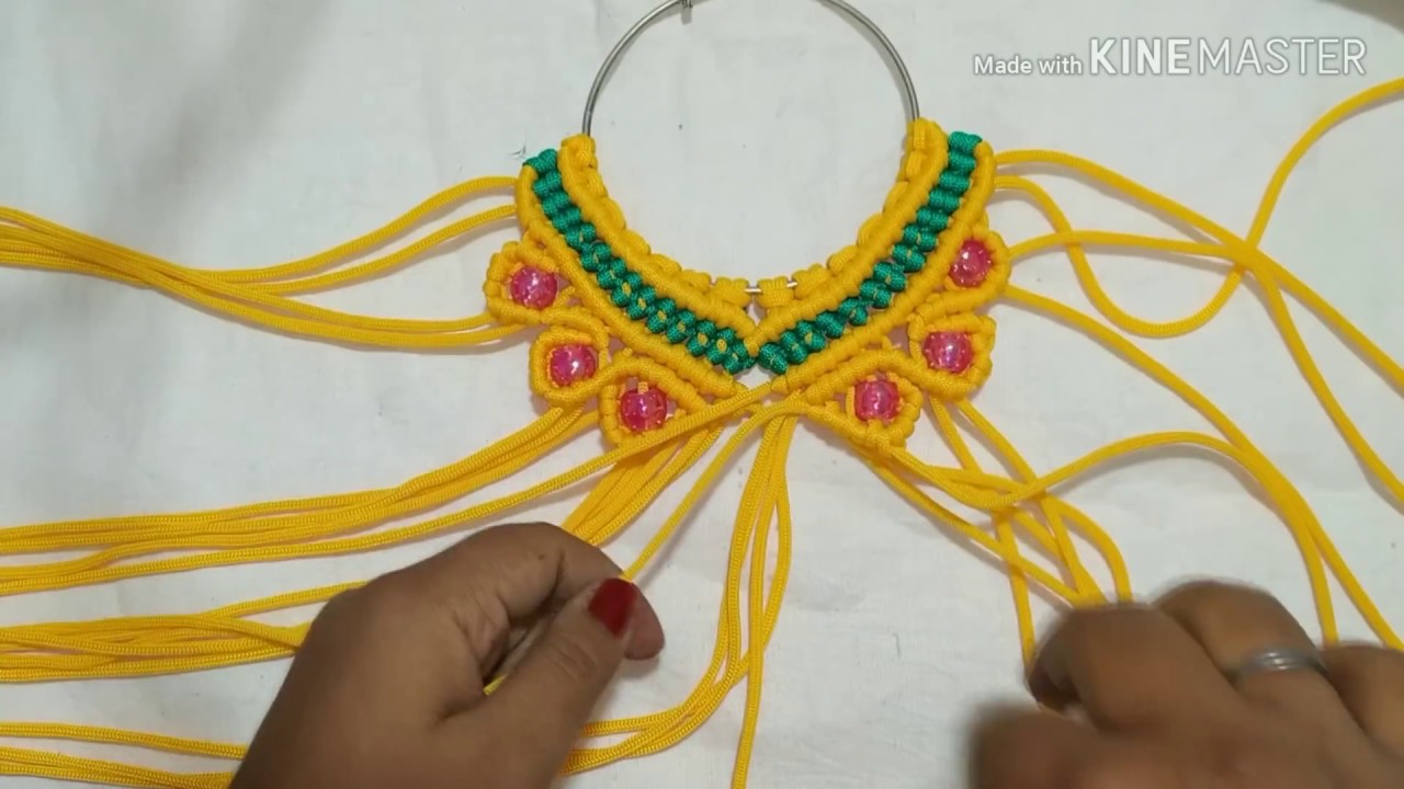 How to make macrame new design  mirror wall hanging,मायक्रम  आरसा