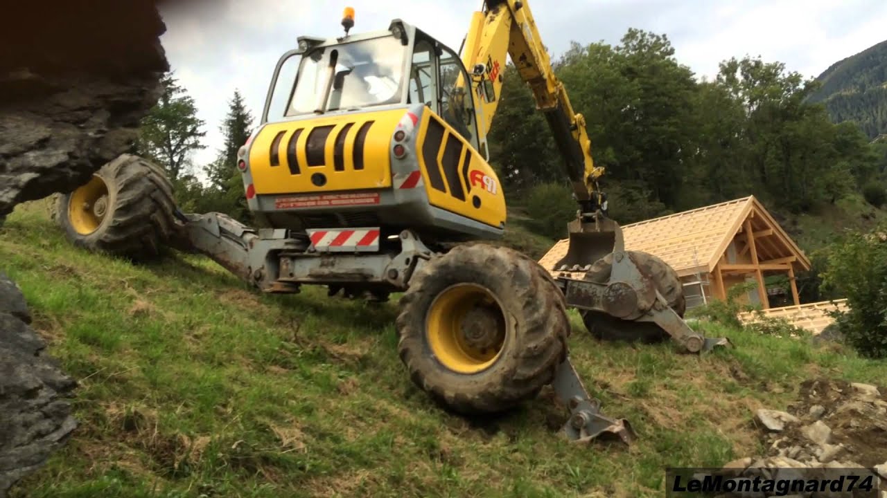 Pelle Araignée| Menzi Muck A91 4x4- Entreprise AlpesTS| Les contamines-montjoie [HD]