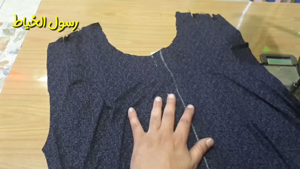 شرح خياطة الدشداشه موديل لكبار العمر /الجزء الثاني