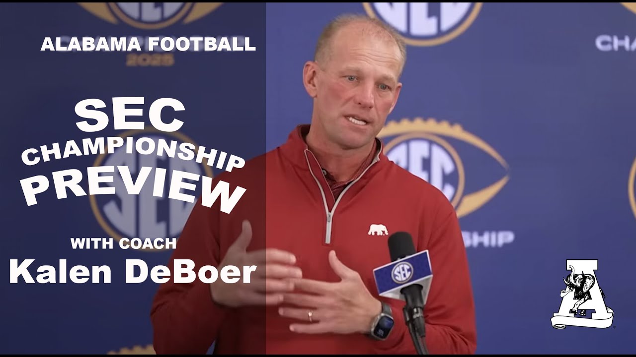 Kalen DeBoer on Alabama vs Georgia | 2025 SEC Championship Game Preview