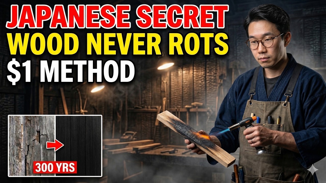 This $1 Torch Method Waterproofs ANY Wood Forever. The $2B Industry Hates This Video.