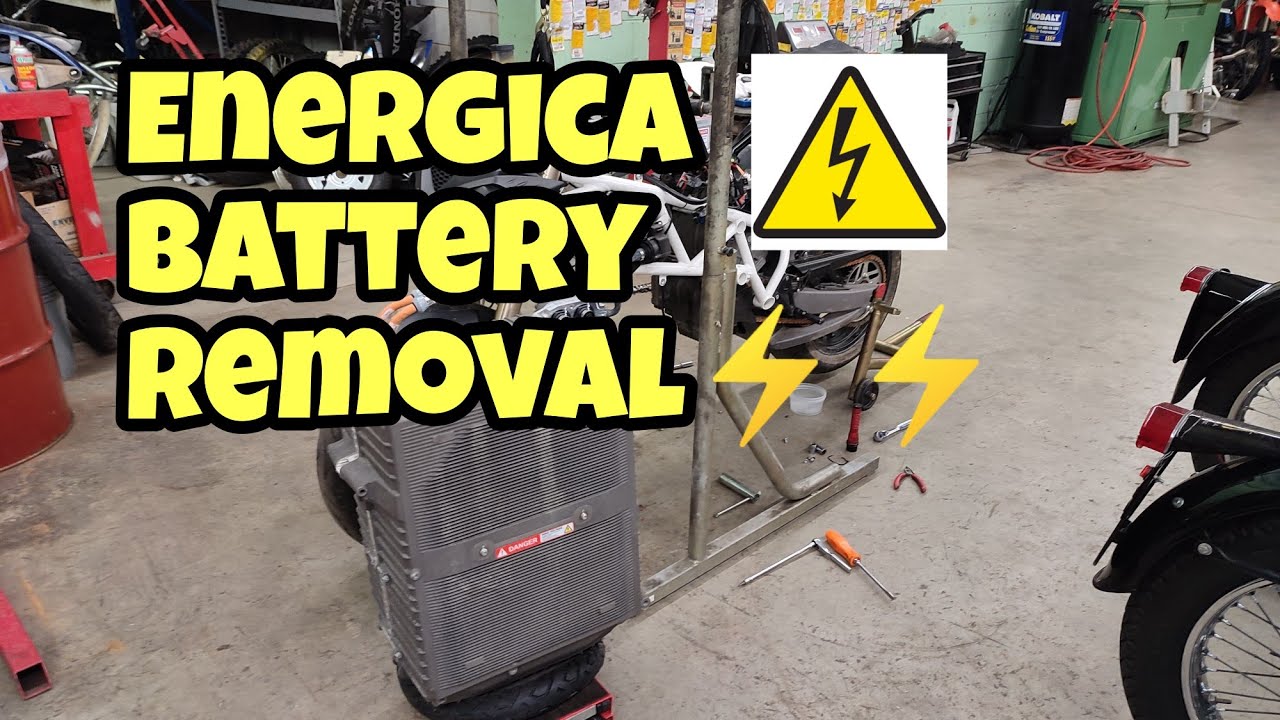 Energica battery removal. Eva rescue!