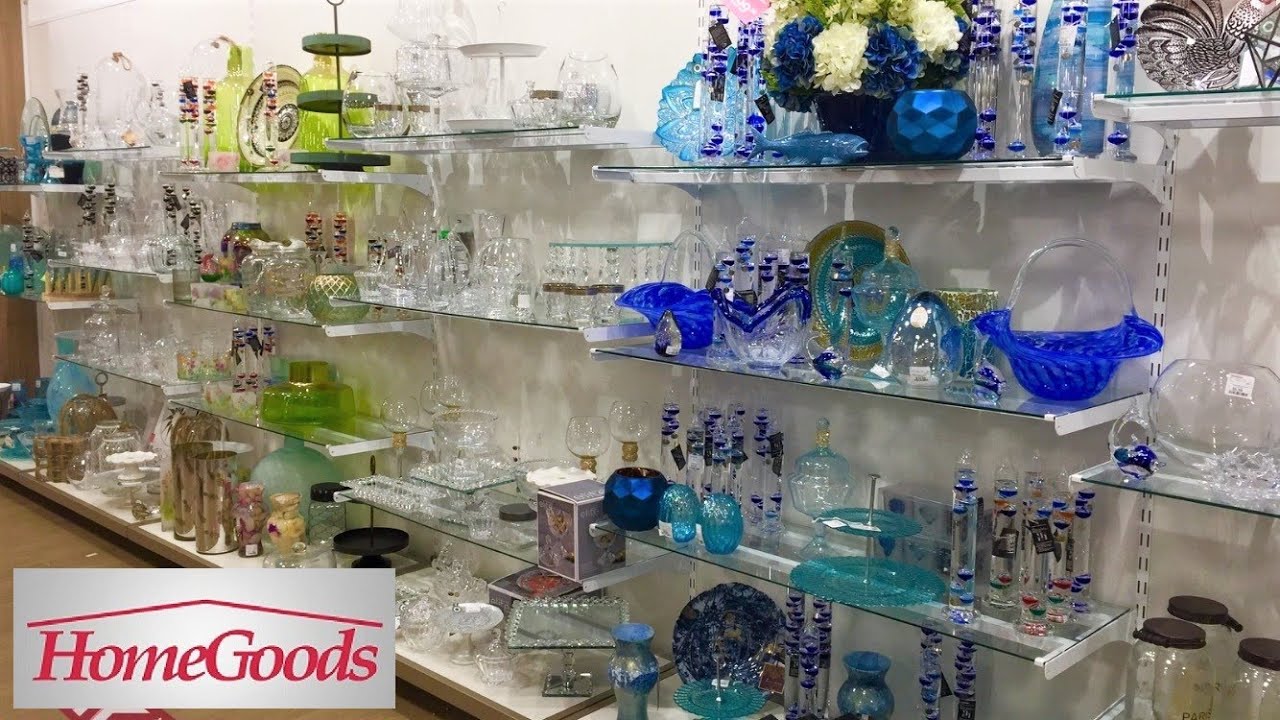 HOMEGOODS DECORATIVE GLASSWARE KITCHEN TABLEWARE KITCHENWARE SHOP WITH ME SHOPPING STORE WALKTHROUGH