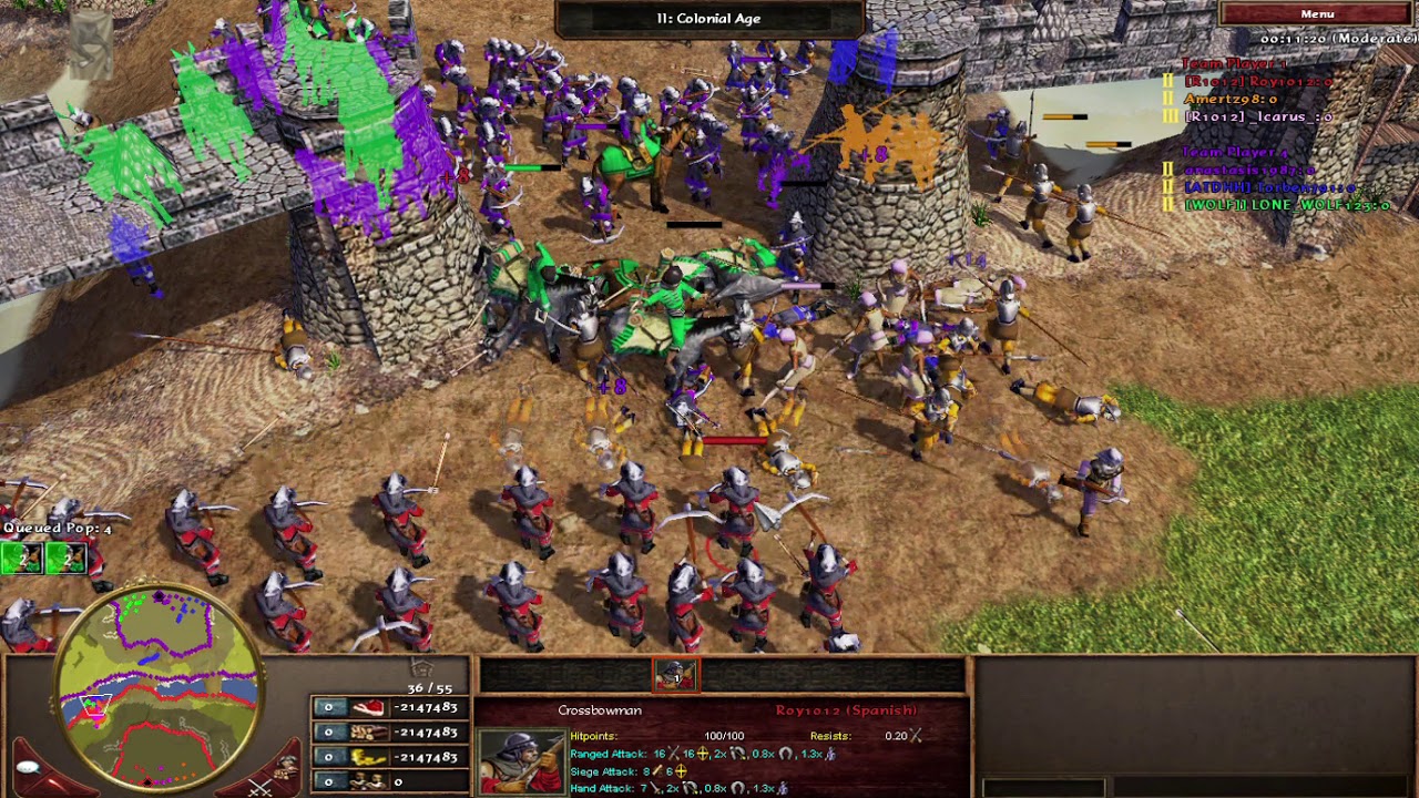 Age of Empires 3- scenario :medival wars - 3v3 but it is unbalanced