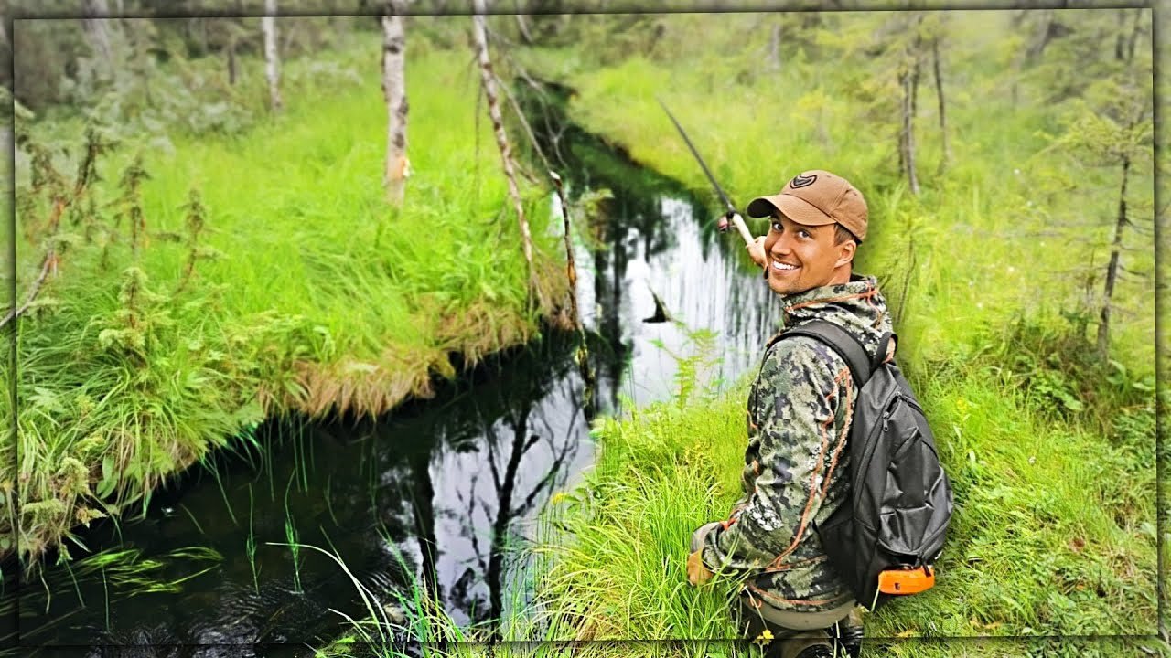 FISKAR ÖRING I EN RIKTIGT LITEN SKOGSBÄCK! - BÄCKMETE! (TWO HUNTERS)