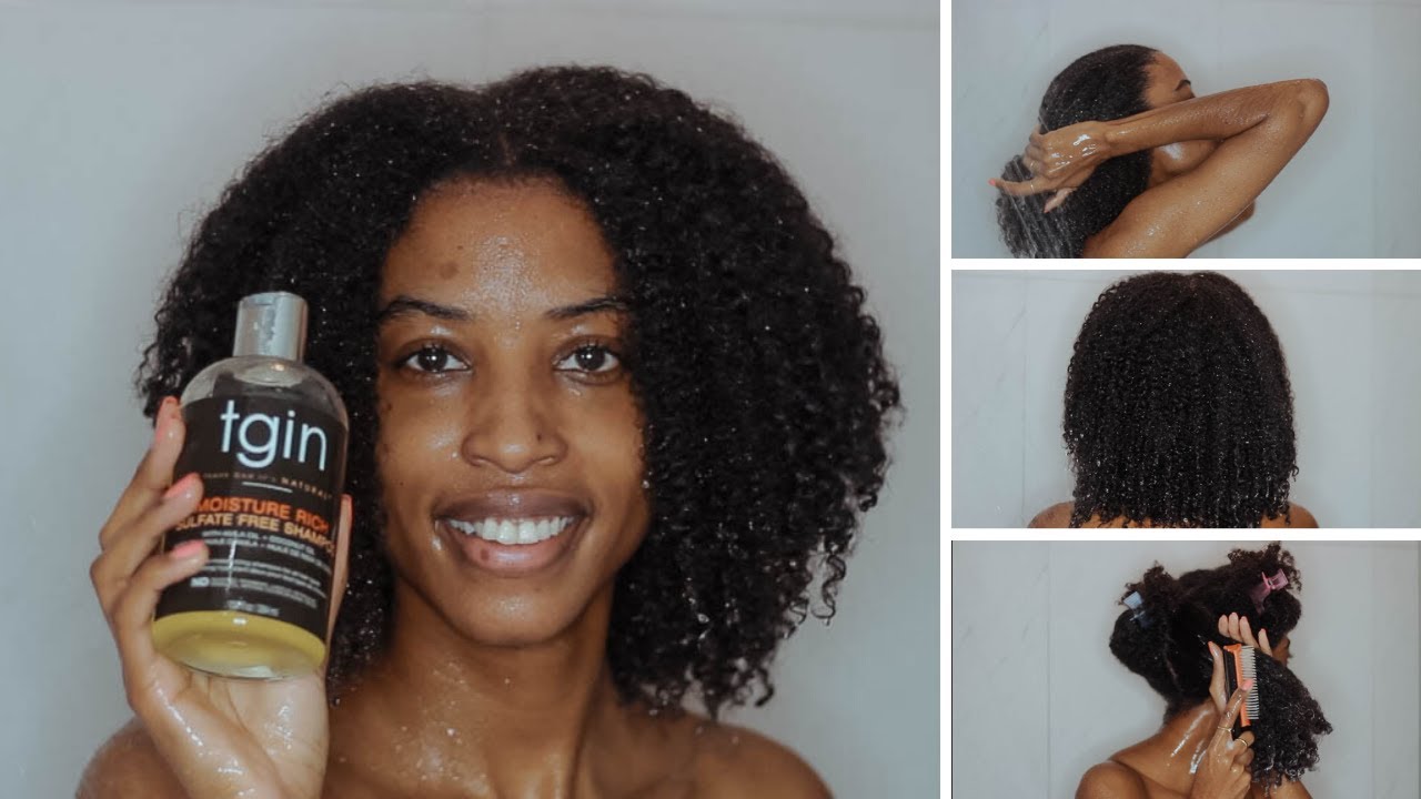 How I Wash and Detangle My Natural Hair | Type 4 Hair | Detailed