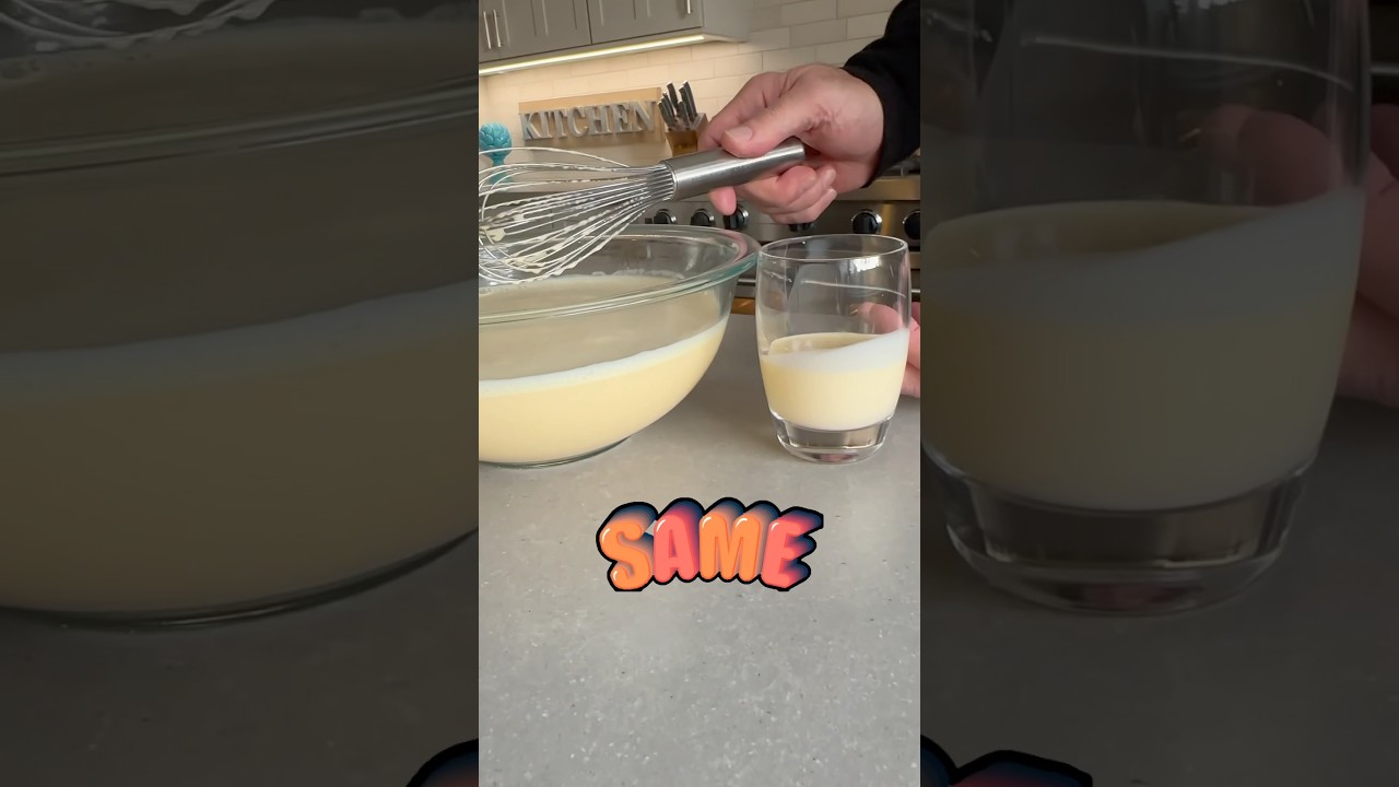 Best homemade egg nog. #eggnog #foodhacks #homemade #copycatrecipe #holidayseason Recipe 🔗 in Bio