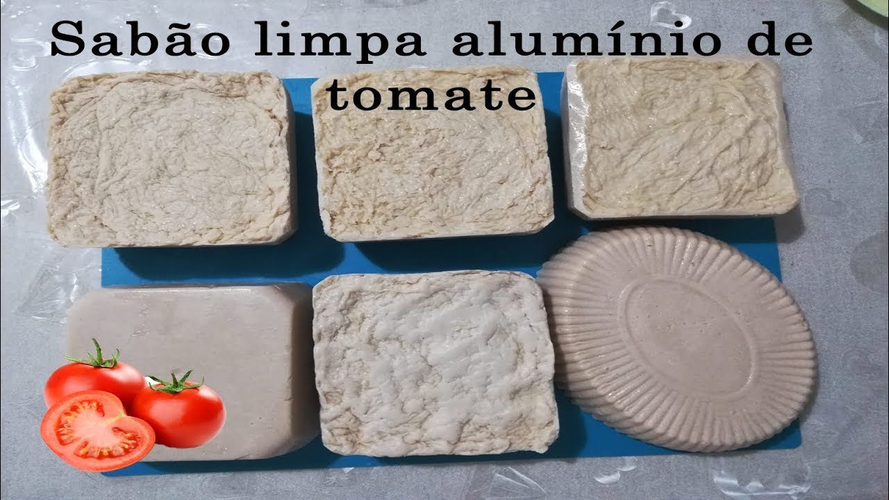 sabao glicerinado de tomate  limpa aluminio e inox feito com sebo