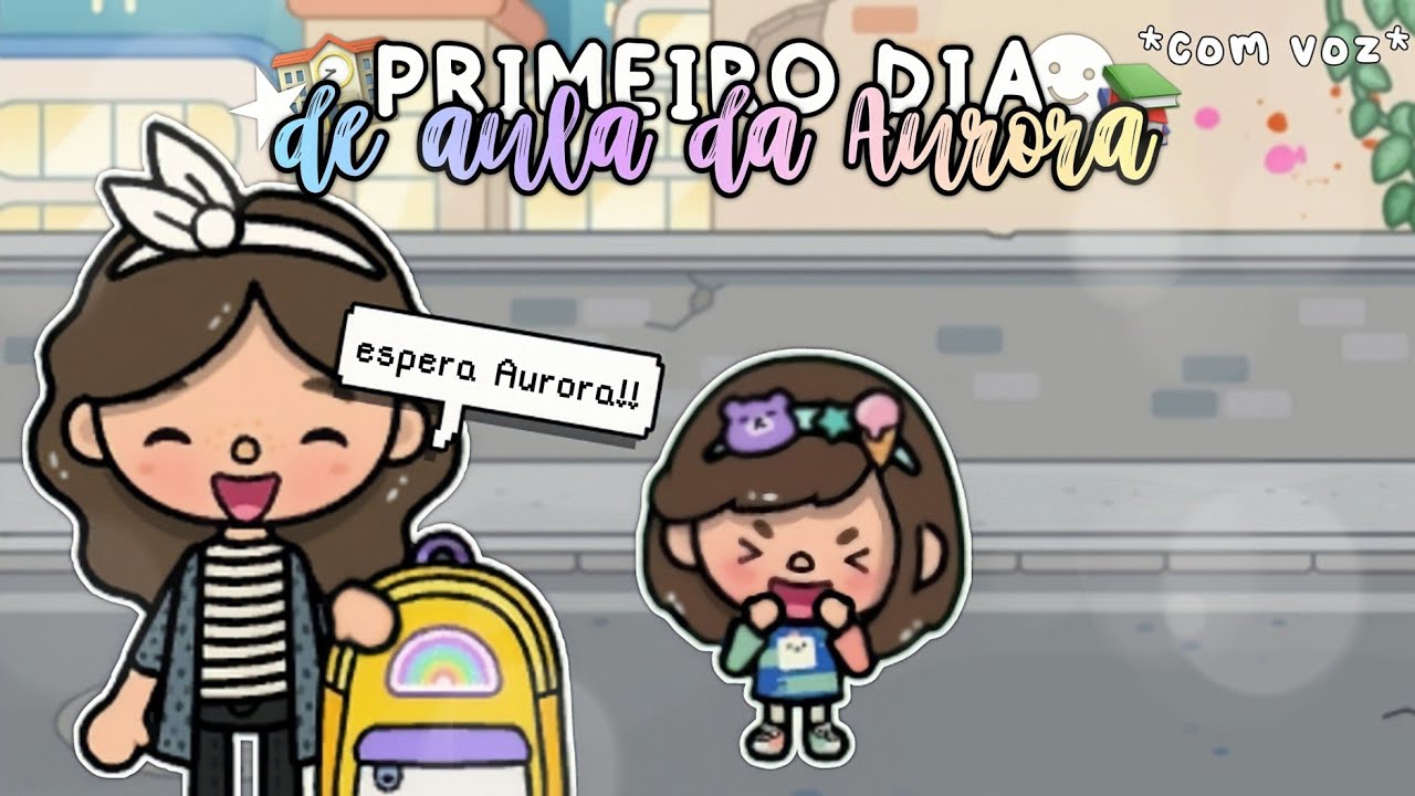 Primeiro dia de Aula da Aurora 🏫📚💗 *COM VOZ🔊* l Giulia Toca