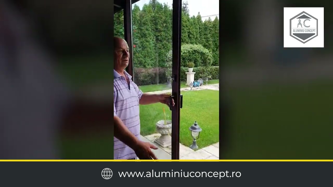 Închidere terasă cu uși glisante aluminiu tip S350