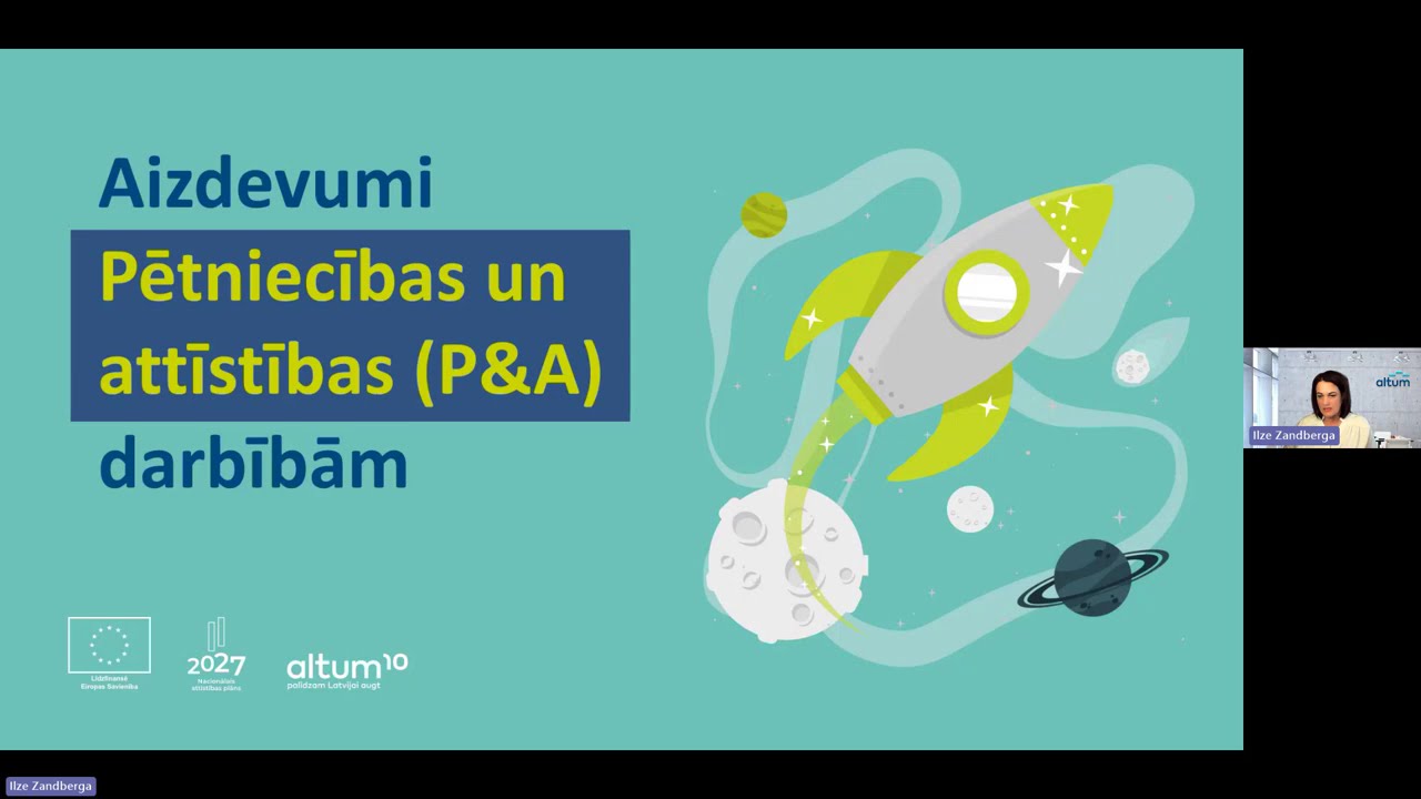 Aizdevumu programmas ar Eiropas un valsts atbalstu inovāciju, pētniecības un attīstības projektiem