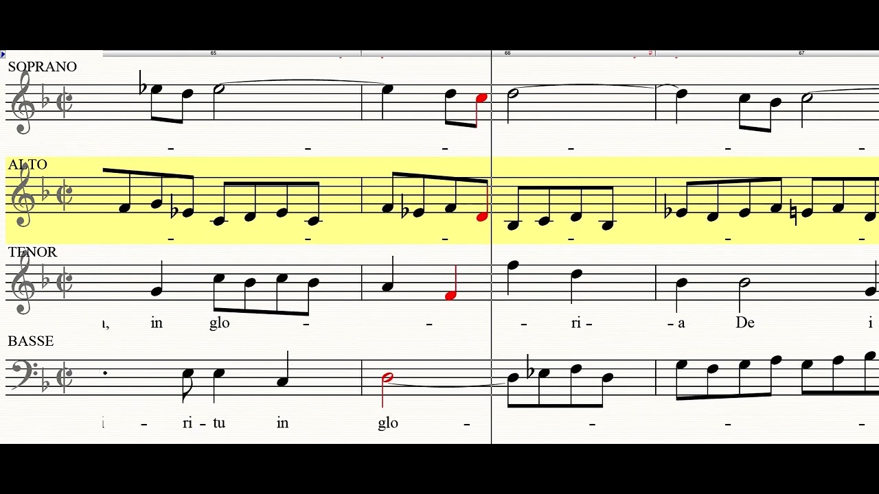 6  Messe en Fa maj JS Bach BWV 233  CUM SANCTO  VOIX  ALTO