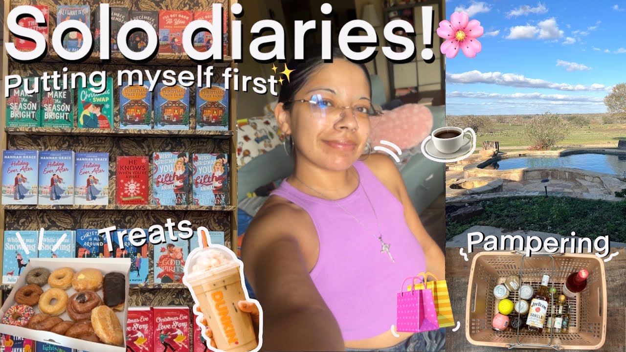 Solo Diaries 🌱🫧 shopping, self-care, and starting new habits