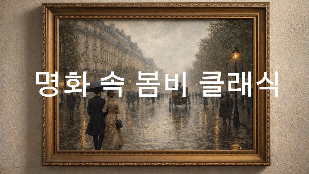 🎵 🎧 200억 음악상자 | Spring Rain in Paris – 명화 속 봄비 클래식 