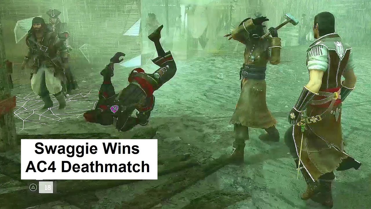 SWAGGIE WINS. AC4 Multiplayer Deathmatch in Santa Lucia as Night Stalker in Bloody Seas costume