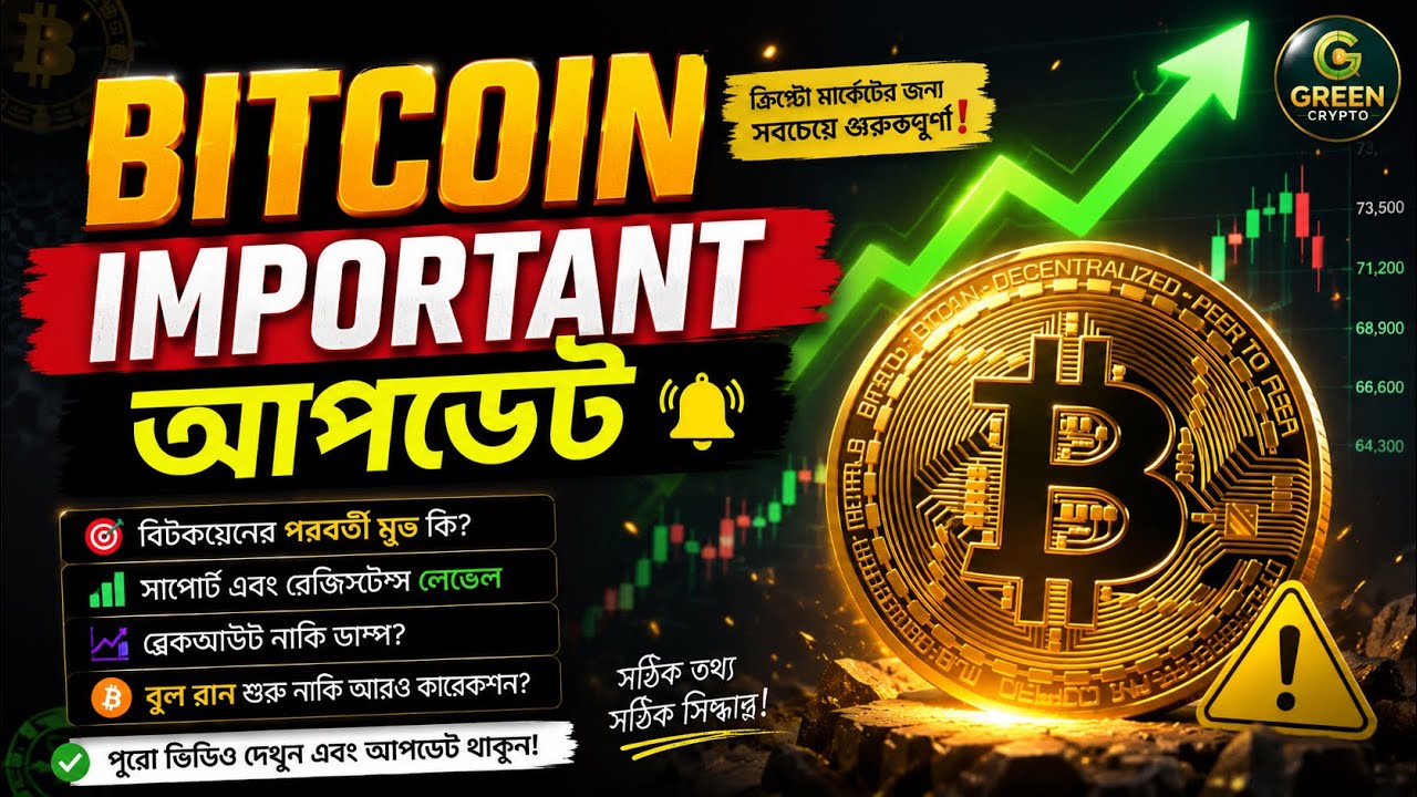 Bitcoin Important Update | BTC এখন কী করবে? Pump নাকি বড় Dump আসছে? | Bangla Crypto Analysis