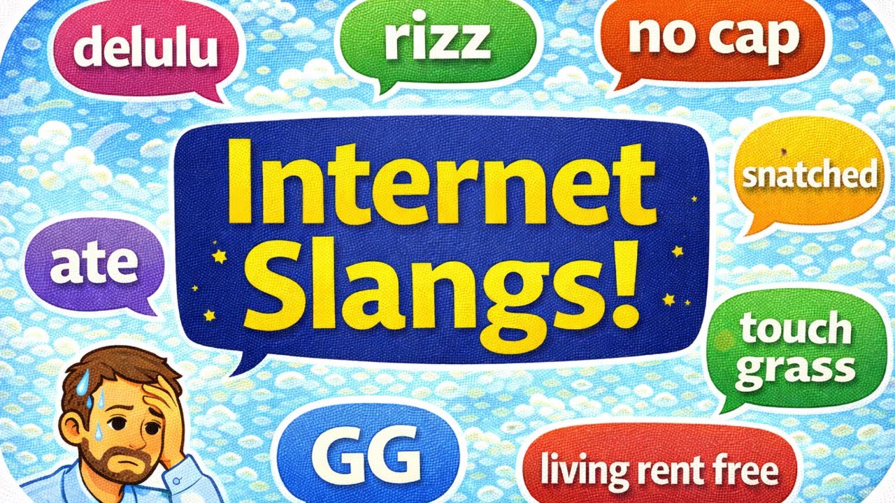 Internet Slangs You MUST Know in 2026 | Real World English Conversation | Practical English Podcast