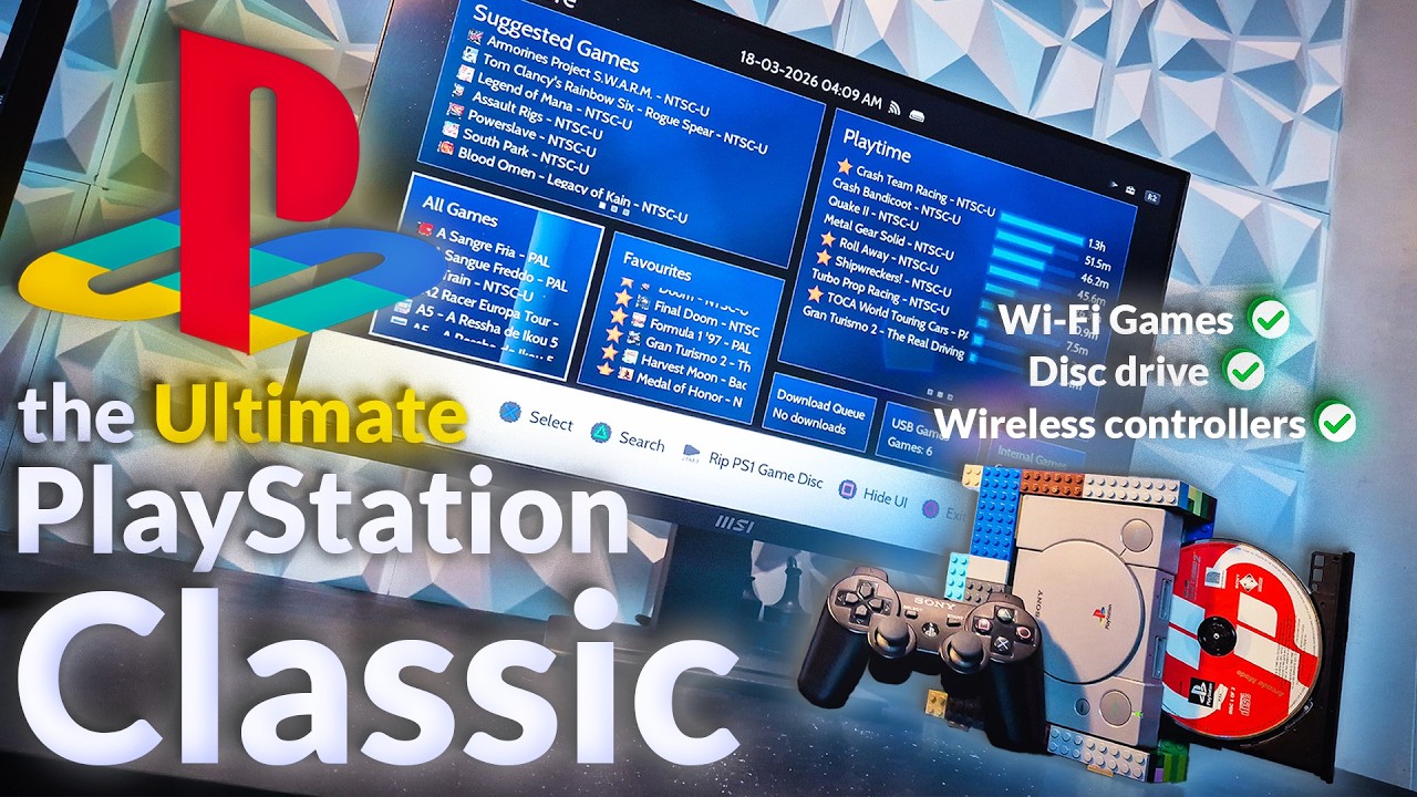 Как я починил PlayStation Classic и сделал его лучшим способом играть в PS1