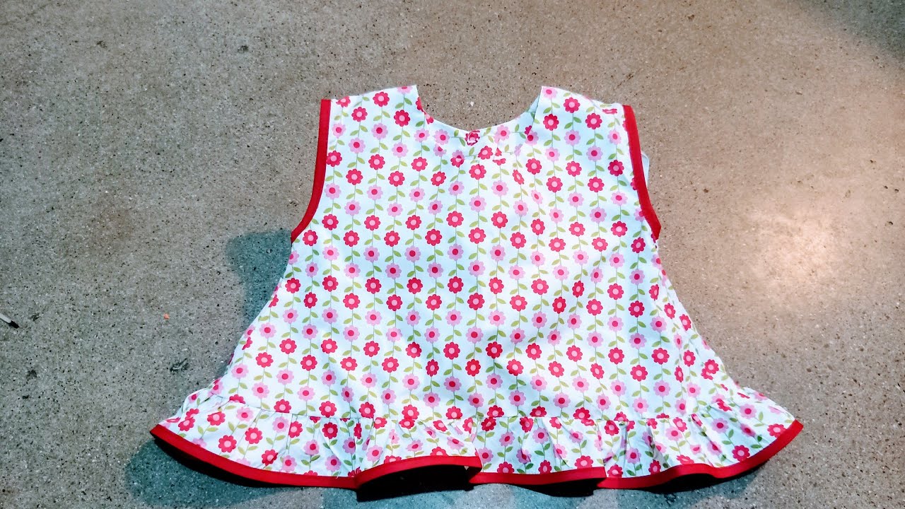 batita de bebe T=9 y 12 meses (corte y confección)