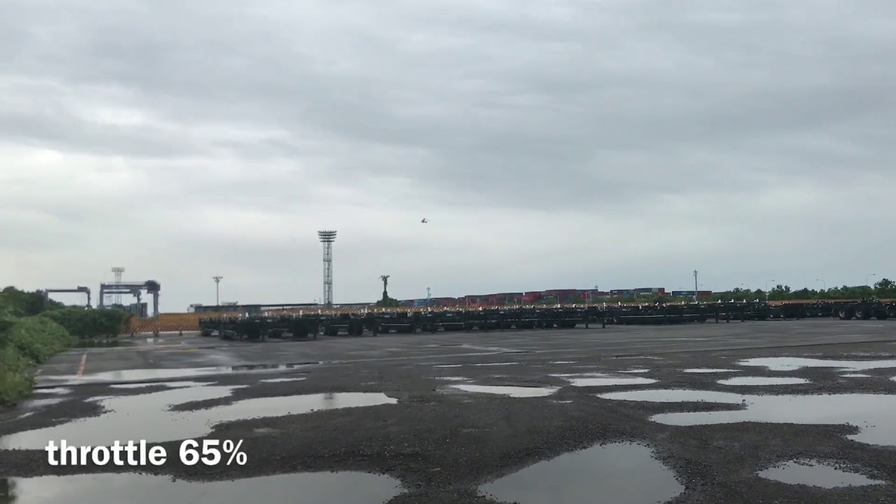 SAB  GOBLIN MINI COMET throttle  65% & 80% test